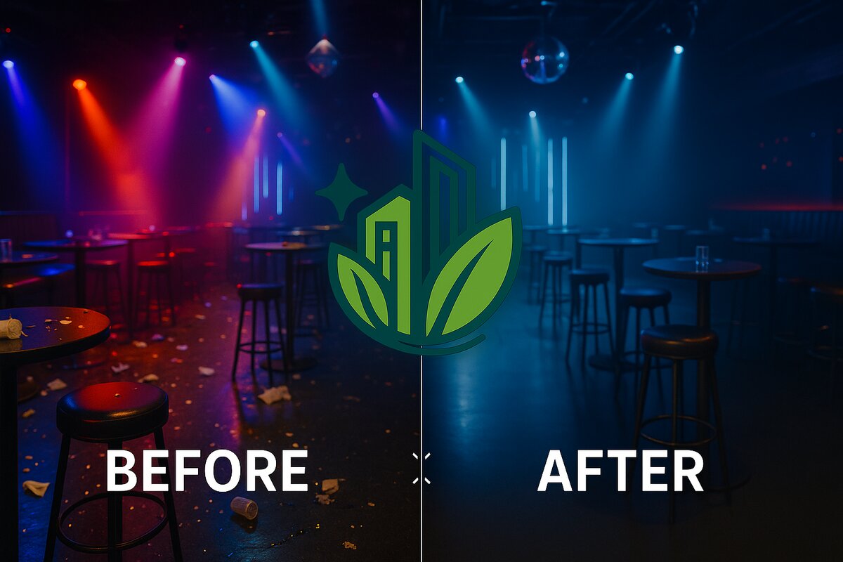 CleanShift team performs after-hours nightclub cleanup in Bay Area venues